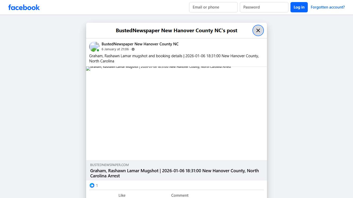 Graham, Rashawn... - BustedNewspaper New Hanover County NC Facebook